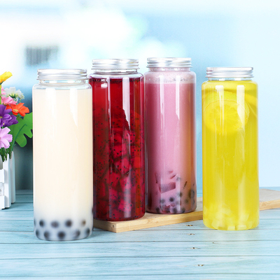 スクロール付き蓋付きプラスチック素材の四角形丸い泡式茶器 0.5kg容量