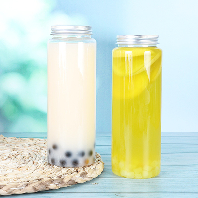 スクロール付き蓋付きプラスチック素材の四角形丸い泡式茶器 0.5kg容量