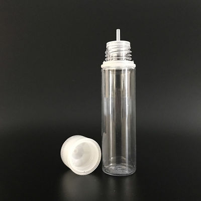 液体用の丸い小さなボトル 透明で化学物質に耐える