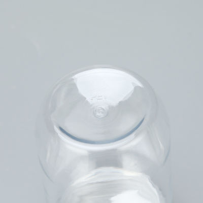 透明つや消しペットジャーのアルミ蓋付き気密プラスチックジャー