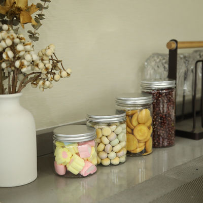 Good price plastic food jar for dry fruits PET food jar with lid wide plastic jars in stock