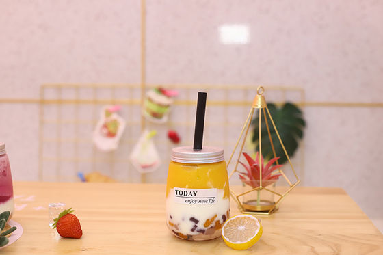 漏れ防止 スクリップ付き蓋付き ミルクティーボトル 中型飲料 飲料 モダンデザイン