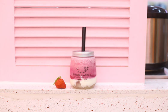 漏れ防止 スクリップ付き蓋付き ミルクティーボトル 中型飲料 飲料 モダンデザイン