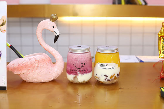 漏れ防止 スクリップ付き蓋付き ミルクティーボトル 中型飲料 飲料 モダンデザイン