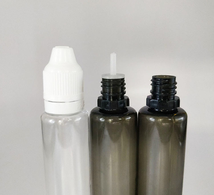 透明なE液体ボトル 18mm ネックサイズと10ml 15ml 30ml 60ml 80ml 100ml容量