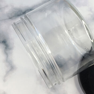 化粧品、食品原料、小型電子部品の安全な包装に最適な透明プラスチック容器ジャー