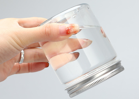 280mlアルミニウム帽子の広い口のふた32gが付いているプラスチック瓶の容器