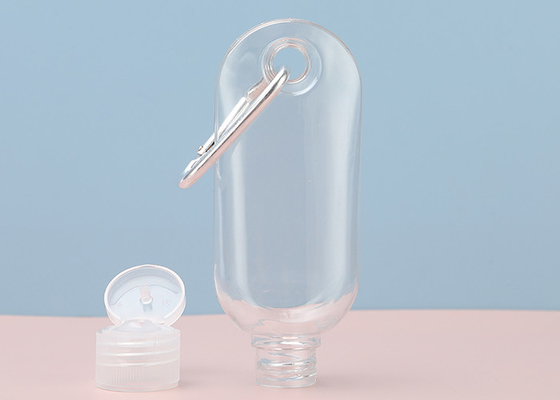15mm 20mm旅行プラスチック手のSanitizerはKeychain 30ml 50ml 60mlをびん詰めにする