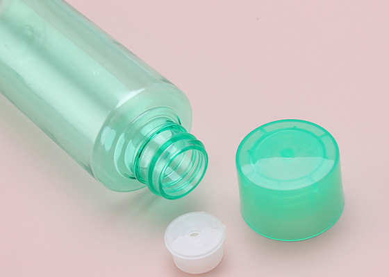 ねじ帽子ISO9001が付いている緑の透明なPPのふた100mlのプラスチックびん