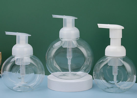 ロゴ プリント 泡ポンプ ボトル 白色マット 表面 液体石けん 消毒剤 と 泡付き 手清浄剤 の 手取り 梱包