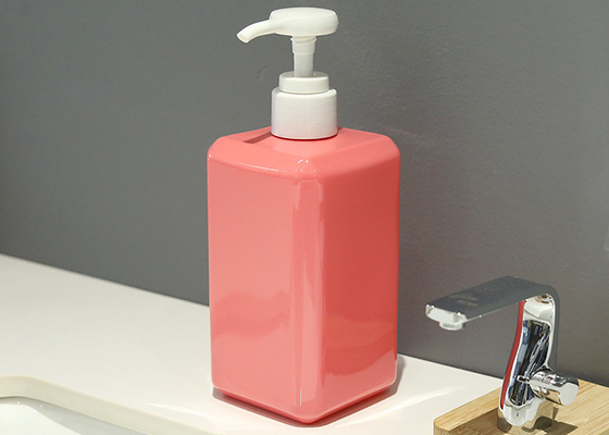 ポンプ再生利用できる耐久財が付いている400ml正方形PETGの化粧品のびん