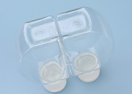 ねじ帽子再生利用できる120mlが付いているOEMの倍のクラムシェルのプラスチックびん