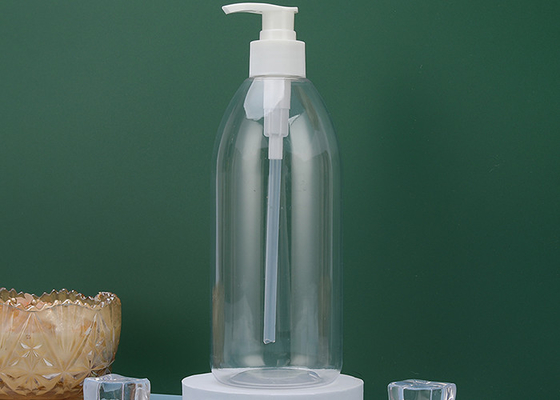 ポンプ ペットこはく色のプラスチック シャンプーの下の550mlロックは72*176mmをびん詰めにする