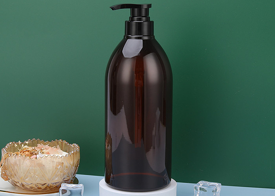 ポンプ ペットこはく色のプラスチック シャンプーの下の550mlロックは72*176mmをびん詰めにする