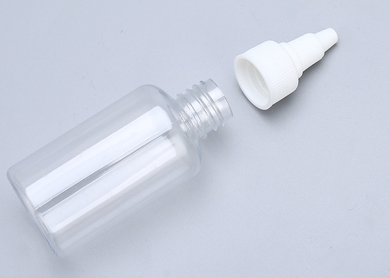 精油50ml 30mlの明確なプラスチック点滴器はスクリーンの印刷をびん詰めにする