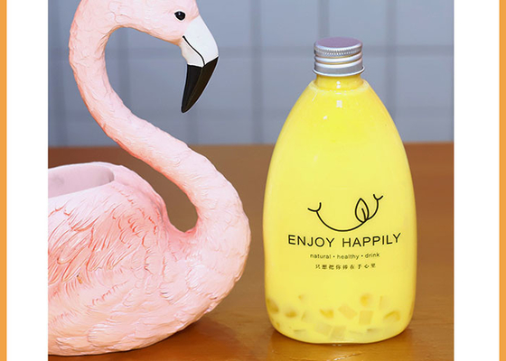 300ml透明なペット ミルクの茶プラスチックびんの100%の食品等級