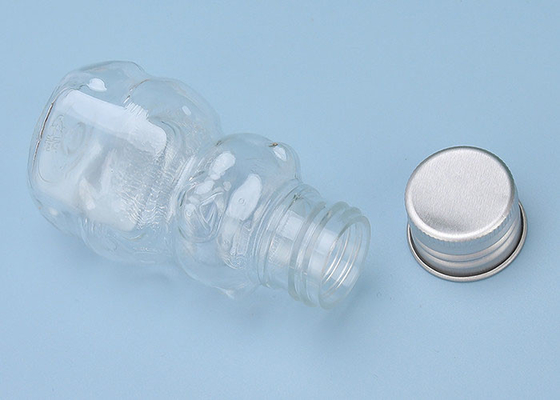 30mlプラスチック飲料ペットはアルミニウム帽子が付いているミルクの茶のためにびん詰めにする