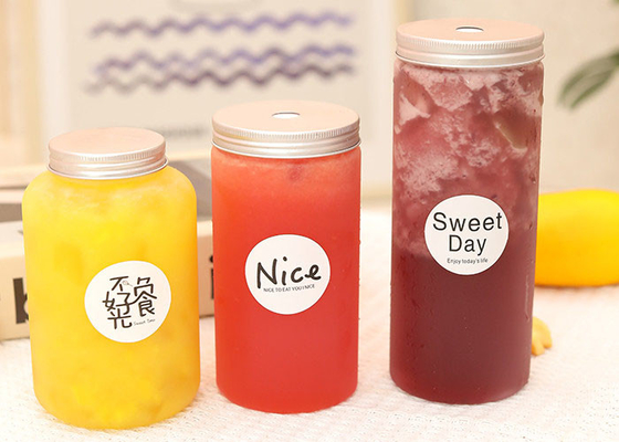 ミルクの茶350ML 500MLのためのプラスチック再使用可能なジュースのびん