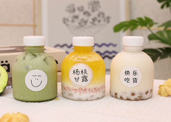 ジュースボトル PET飲料 透明なプラスチック空包み 蓋付きミルクティー酵素ボトル