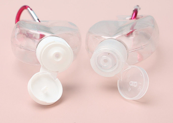 葉形の空のKeychain旅行手のSanitizerのびん50ML