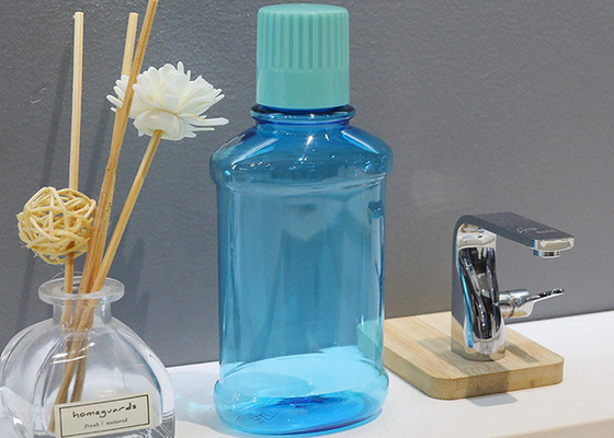 BPAの帽子が付いている自由な空のプラスチックうがい薬のびん250ml