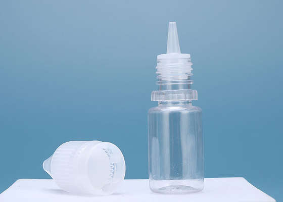 目薬10mlの帽子が付いている空のSqueezable液体の点滴器のびん
