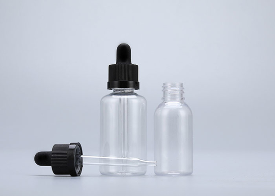 Eの液体100%ペットChildproof帽子が付いているプラスチック点滴器のびん