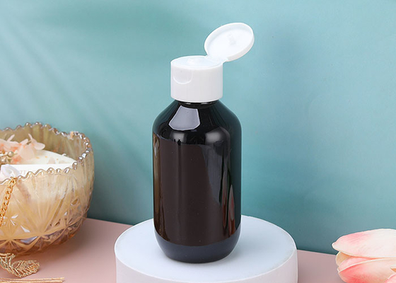 こはく色フリップ上の帽子ペット ローションは化粧品のトナーのクリームのための120mlをびん詰めにする