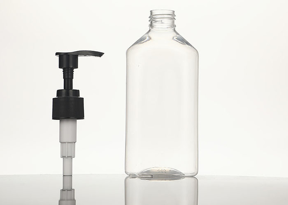 ポンプ ディスペンサーが付いている空の明確なプラスチック ローションのびん
