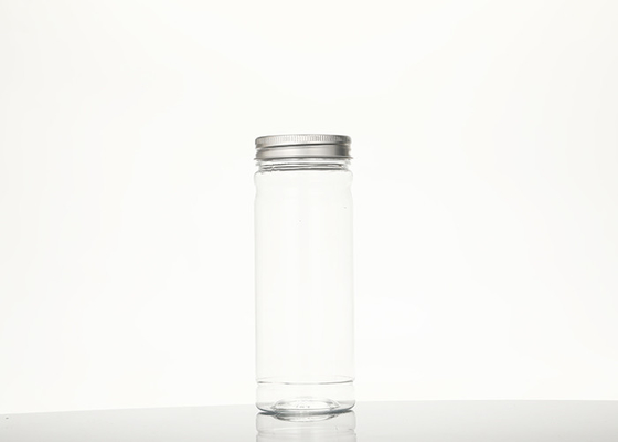 ペット プラスチックJarsWithプラスチックねじ上のふた295ML 380MLのあたりの広い口