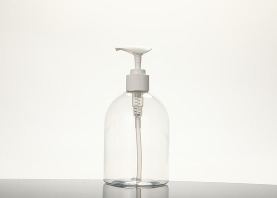 化粧品のシャンプーのための明確な円形のプラスチック500mlローション ポンプびん