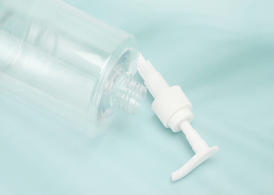 帽子が付いている平らな肩手のSanitizer 500mlペット ポンプびん
