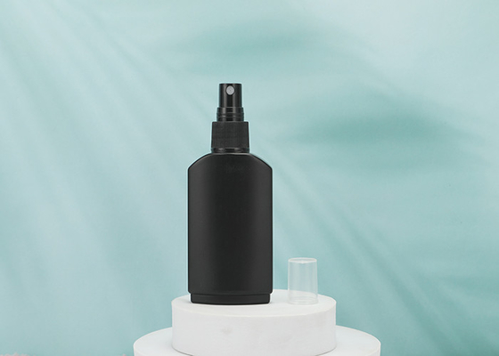 ペット正方形の平らなスプレーの良い霧は香水手のsanitizerのための120ml黒をびん詰めにする