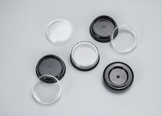 黒いふたの小さい構造の3g空のプラスチック化粧品の瓶