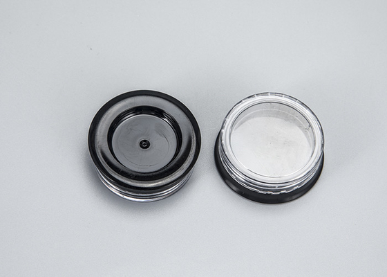 黒いふたの小さい構造の3g空のプラスチック化粧品の瓶