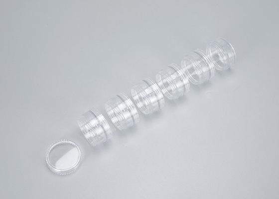 白色 5ml 10ml 15ml 30ml 50ml 繰り返し詰められる皮膚ケア容器 丸いプラスチック化粧品瓶