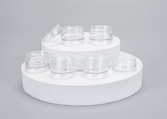 白色 5ml 10ml 15ml 30ml 50ml 繰り返し詰められる皮膚ケア容器 丸いプラスチック化粧品瓶