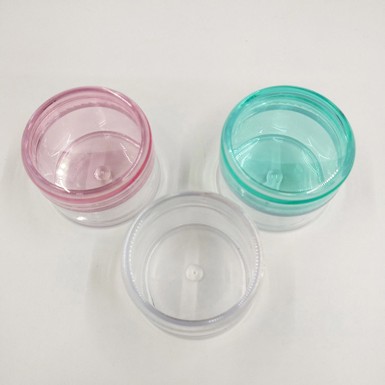 2g 3g 5g 化粧品サンプル 空の容器 透明なプラスチック 蓋付きの化粧品ポット