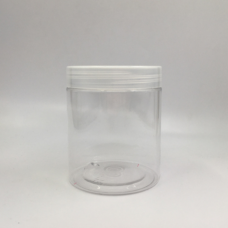 100ml 8oz 500ml 1000ml 透明 ペット用プラスチック容器 食品用 化粧品クリーム 蓋付き