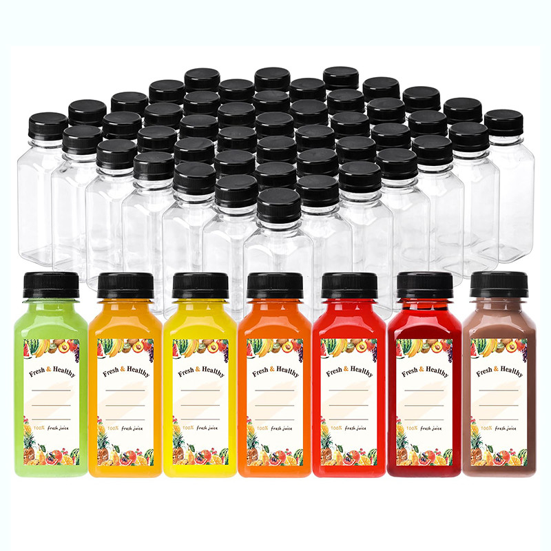 モダンなプラスチック製のミルクティーボトル 隔離柄 透明またはカスタムカラー 様々な容量