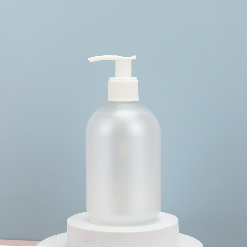 フリップトップ 丸いPETローションボトル 300ml 透明なボトル