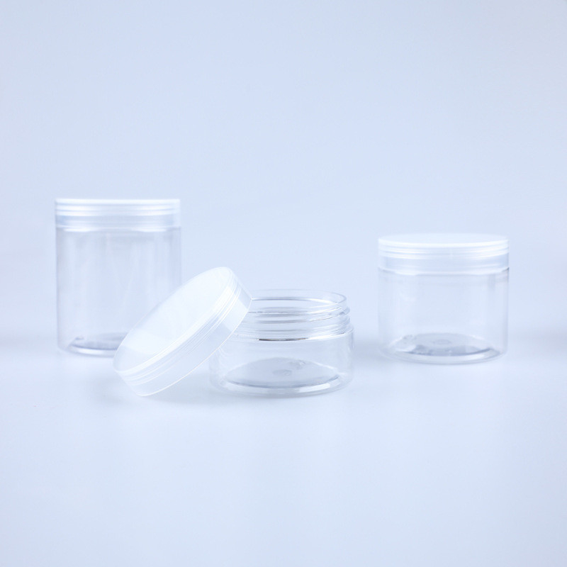 ペット用プラスチック容器 食品包装用 アルミ蓋付き 透明なクッキー用プラスチック容器