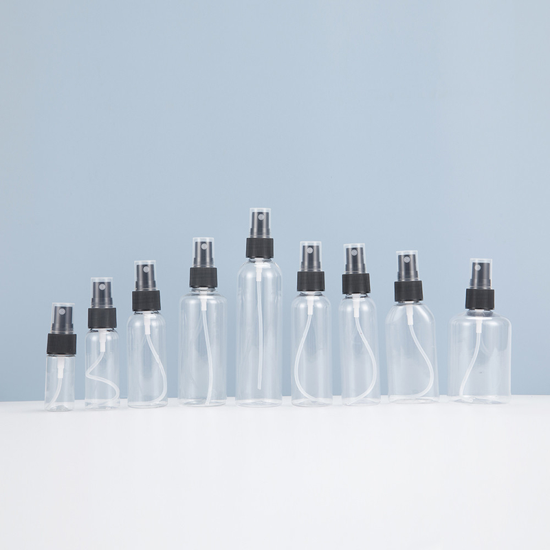 環境に優しい透明なPETプラスチックスプレーボトル 日用 10ml 15ml 30ml 50ml 60m 70ml 100ml 200ml 500ml