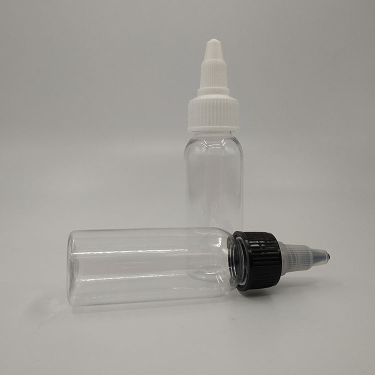 100ml クリアなプラスチックスクリュートップ液体ボトル オーダーメイド印刷のための広い口