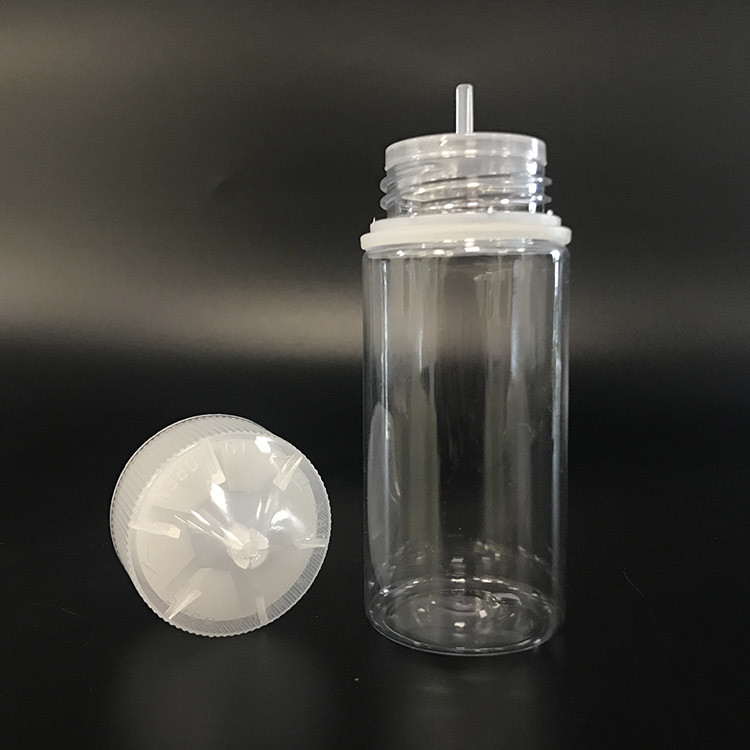 100mlスクリューキャップ 子供用 PETE液体ボトル E液体のパッケージングのためのスクリーンプリント