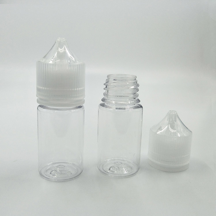 パーソナライズされた 10-100ml プリント PET E 液体ボトル 丸型シェル ボトル 子供用キャップ