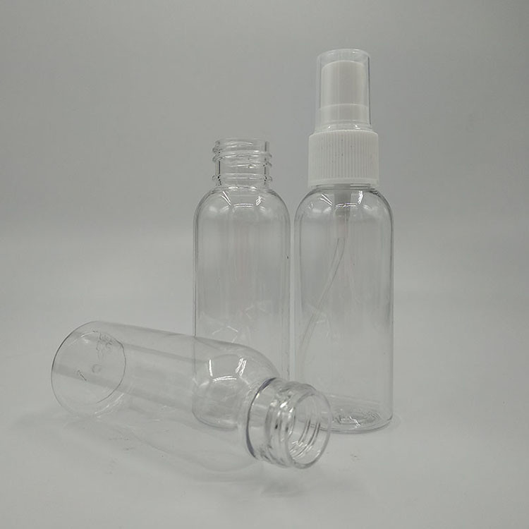 丸いPETプラスチックスプレーボトル 10ml 15ml 30ml 50ml 60m 70ml 100ml 200ml 500ml容量