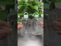 ハンドル付き500mlプラスチックジュースボトル ジュース ミルクティー 保存容器 再利用可能なプラスチック飲料