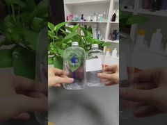 キャップ付きのジュース、ミルク、スムージー作りに最適な透明使い捨てプラスチックボトル