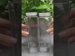 蓋付きの卸売スクエア飲料ミルクジュースティー飲料プラスチックボトル